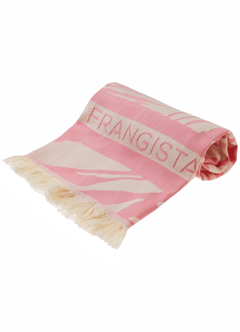 Beach Towel Pink Zebra | STEFANIA FRANGISTA